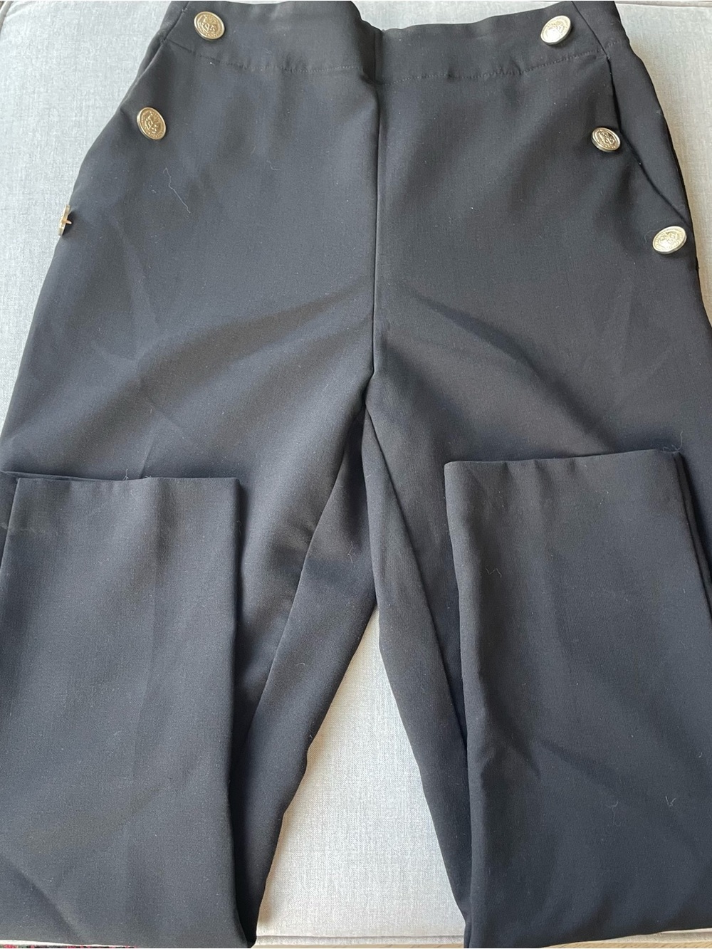 Zara Black womens pants with Elastic Waist
